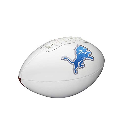 WILSON NFL Live Signature Autograph Football - Official Size, Detroit Lions