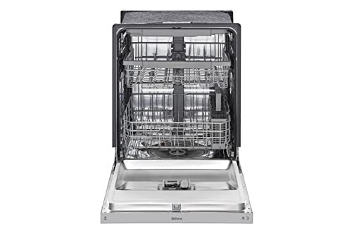 LG 24″ QuadWash™ Front Control Built‑in Dishwasher LDFN4542S – EasyRack™ Plus, 3rd Rack, Fingerprint‑Resistant Stainless Steel