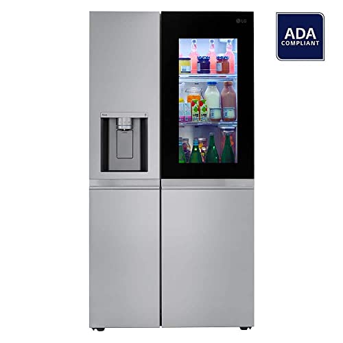 27 cu. ft. Side by Side Smart Refrigerator w/InstaView and Craft Ice in PrintProof Stainless Steel