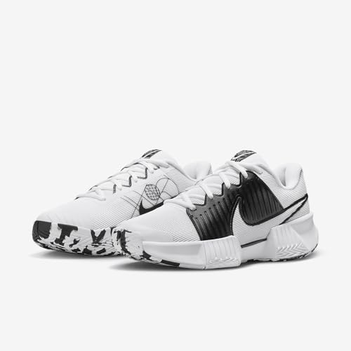 Nike Zoom Challenge Women's Pickleball Shoes (FQ4155-100, White/White-Black) Size 7.5