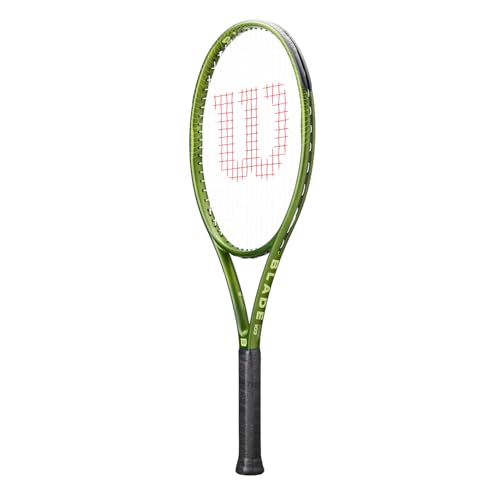 Wilson Blade Feel 103 Tennis Racket - Green, Grip Size 3-4 3/8"