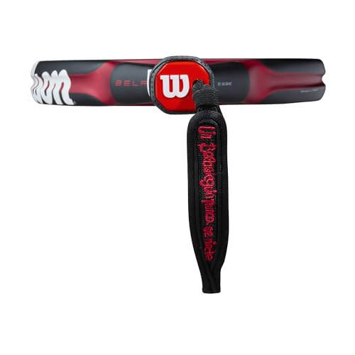 Wilson Bela V3 Padel Racket - Black/Red, Grip Size 2-4 1/4"