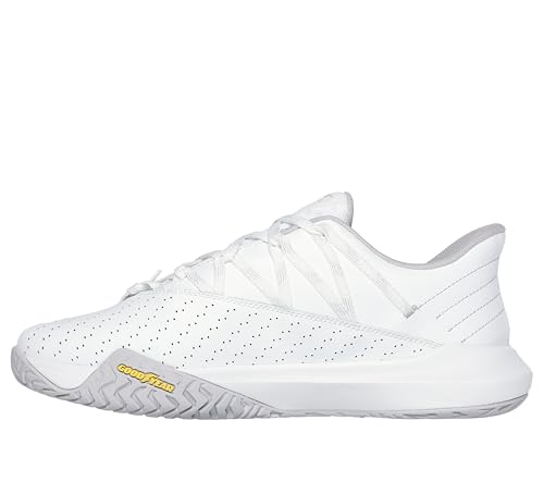Skechers Men's Viper Court Rally Pickleball Sneaker, White, 9.5