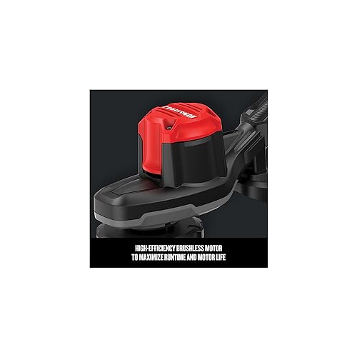CRAFTSMAN V20 WEEDWACKER Cordless String Trimmer with QUICKWIND, 4 Ah Battery, Charger, and Spool Included (CMCST920M1), Red and Black