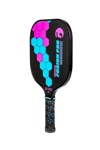 Gamma Sports Pickleball Paddles: Fusion Pro Pickleball Paddle - Textured Fiberglass Face - Mens and Womens Pickle Ball Paddle - Indoor and Outdoor Paddle: ~8 oz