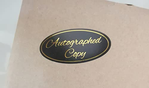 1x2 inch 300PCS Autographed Sticker Autographed by The Author Stickers for Paperback Books Novels