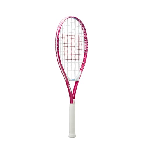 Wilson Ultra Power 25" Junior Recreational Tennis Racket - Pink/White/Blue