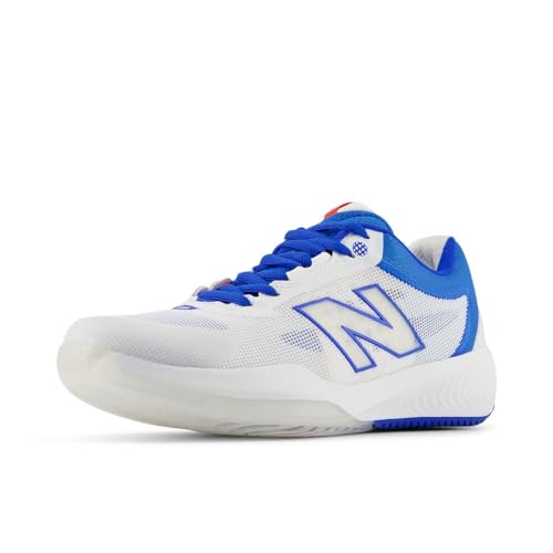 New Balance Women's FuelCell 996 V6 Tennis Shoe, White/Navy, 8 M