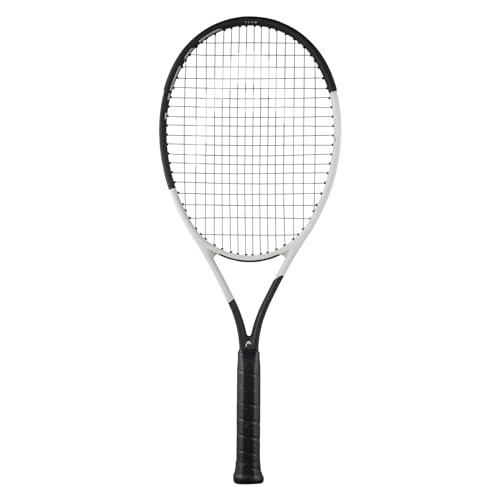 HEAD Speed Team 2024 Tennis Racquet - Strung Mid Tension with Velocity 16 Gauge, 4 1/4" Grip