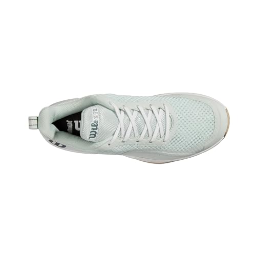WILSON Rush Pro Lite Women's Tennis Shoe, Opal Blue/White/Safari, Size 10.5
