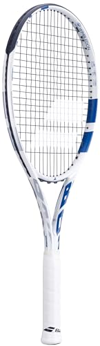 Babolat Boost Drive Wimbledon Strung Tennis Racquet (White/Blue) (4 1/8" Grip)