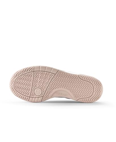 WILSON Pickle Pro Women's Pickleball Shoe - White/Cameo Rose, Size 7.5 US