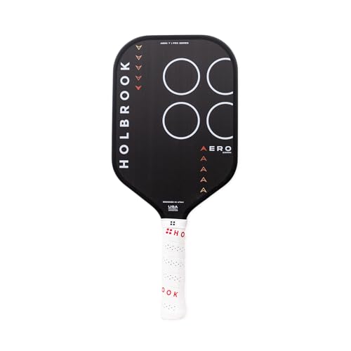 Holbrook Aero Series Carbon Fiber T: Edgeless Pickleball Paddle, USAPA Approved, Carbon Fiber Surface, Foam Polypropylene Core, Widened Sweet Spot, Controlled Touch - 14mm