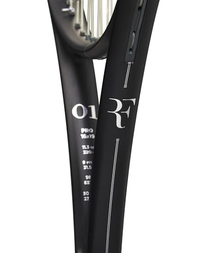 Wilson RF 01 Pro Strung Performance Tennis Racket - Grip Size 2-4 1/4", Strung with Sensation 16 Natural at Mid Range Tension