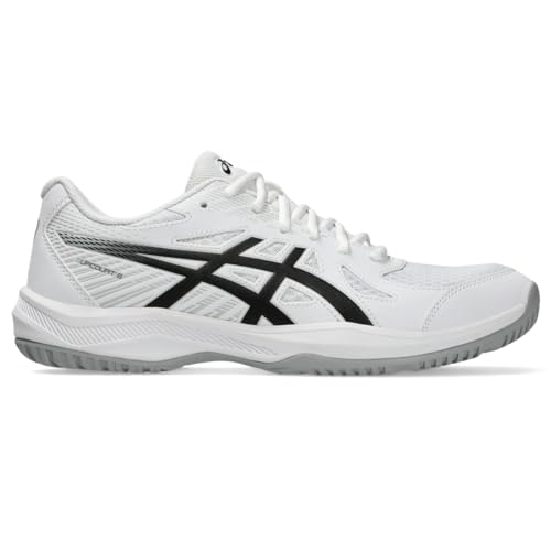 ASICS Men's Upcourt 6 Volleyball Shoes, 10, White/Black