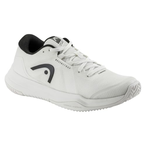 HEAD Sprint Pro 4.0 Junior Tennis Shoe, White/Black, 6