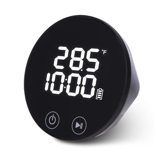 Ice Bath Water Thermometer and Timer,LED Large Backlit Cold Plunge Thermometer,IPX68 Waterproof Floating,USB & Solar Charging,for Hot Tub & Ice Bath Tubs,Included USB Cable Included