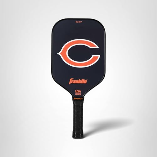 Franklin Sports NFL Chicago Bears Pickleball Paddle - Official NFL Team Rackets - USAP (USAPA) Approved Premium Quality Pickleball Paddles - Authentic Team Logos + Colors