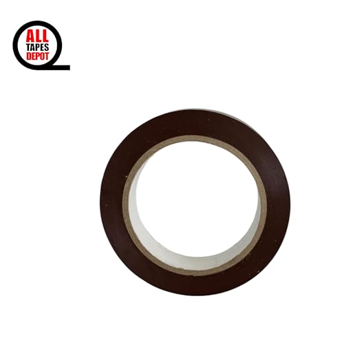 ALL TAPES DEPOT Dark Browm Vinyl Pinstriping Tape, 1 inch x 36 Yards – Pack of 1 roll - Ideal for Pickleball Court Lines, Floor Marking, Crafts, Boats, Vehicles, and More