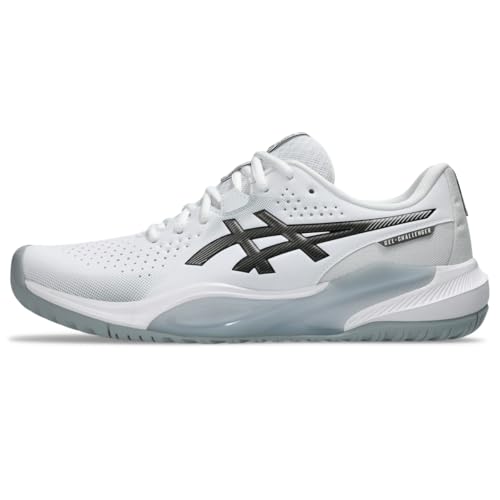 ASICS Men's Gel-Challenger 15 Tennis Shoes, 9.5, White/Gunmetal