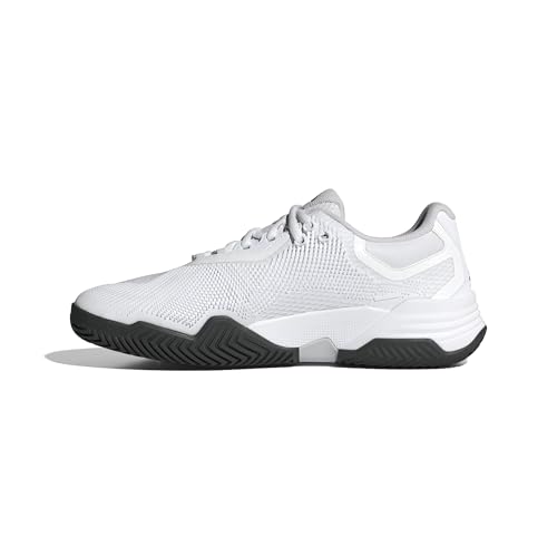 Adidas Men's Solematch Control 2 Tennis, White/Black Blue Metallic/Silver Metallic, 8