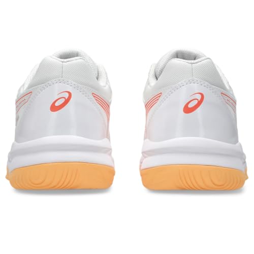 ASICS Women's Gel-RENMA Pickleball Shoes, 8.5, White/Vivid Coral