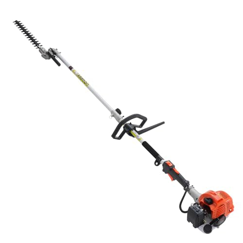 VEVOR 52cc Gas-Powered 6-in-1 Multi-Functional Trimmer - Hedge Trimmer, Brush Cutter, Weed Eater, Edger, Pole Saw & Chainsaw Pruner, EPA, CE & EMC Certified