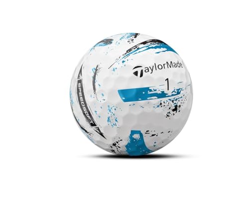 TaylorMade Golf SPEEDSOFT Ink Golf Balls Blue ONE Dozen