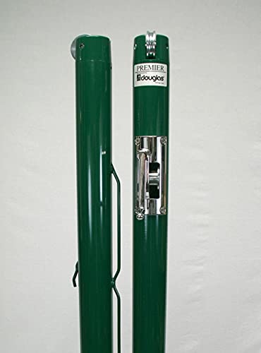 Douglas Premier™ XS-36 Pickleball Post Kit - Green 2-7/8" OD Internal Wind Posts and Galvanized Post Ground Sleeves Included