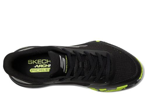 Skechers Men's Viper Court Pro Pickleball Sneaker, Black, 7.5
