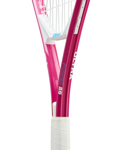 Wilson Ultra Power 25" Junior Recreational Tennis Racket - Pink/White/Blue