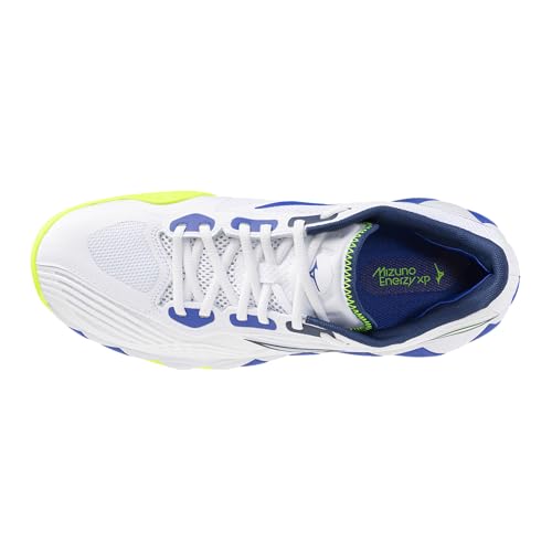 Mizuno Wave Enforce Tour 2 All Court Men's Racquet Sports Shoe, White-Dazzling Blue, US Mens 10.5