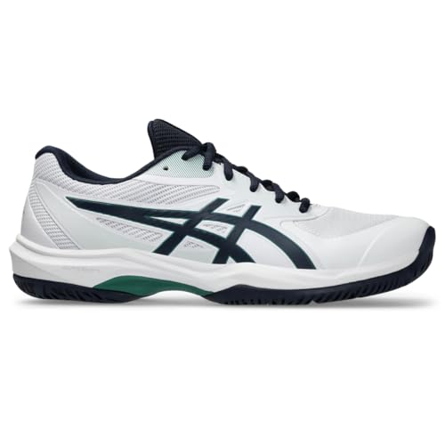 ASICS Men's Game FlyteFoam Tennis Shoes, 14, White/Midnight