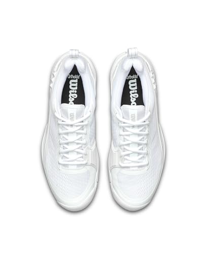WILSON Rush Pro 4.5 Men's Tennis Shoe, White/Black, Size 11