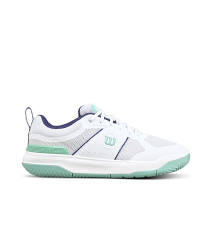 WILSON Pickle Pro Women's Pickleball Shoe - White/Bay/Skipper Blue, Size 6