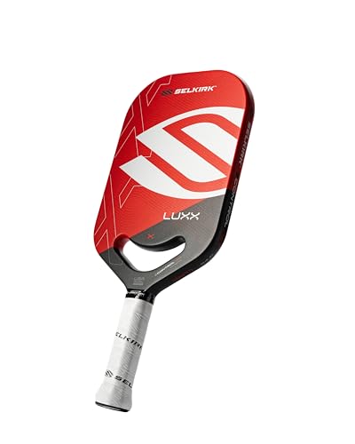 Selkirk Sport LUXX Control Pickleball Paddle | Florek Carbon Fiber Pickleball Paddles with a Polypropylene X7 Core | The Pickle Ball Racket Designed for Ultimate Power & Control | Invikta Red