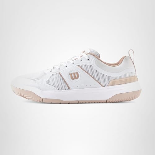 WILSON Pickle Pro Women's Pickleball Shoe - White/Cameo Rose, Size 7.5 US