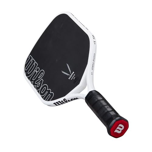 Wilson Vesper Power 14 Pickleball Paddle - Black/White, Grip Size 1-4 1/8"