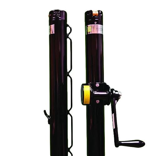 Har-Tru Advantage Aluminum Pickleball Post - External Wind (Black)