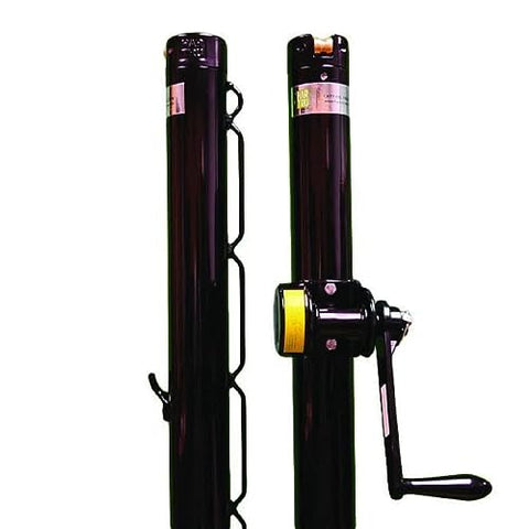 Har-Tru Advantage Aluminum Pickleball Post - External Wind (Black)