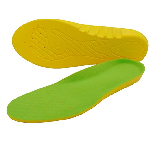1 Pair Wide Fit Insoles Plantar Fasciitis Orthotics PU Memory Foam Comfort Shoe Inserts for Men and Women, Cushioned Arch Support, Shock Absorption and Foot Pain Relief (US Men Size 13-15)