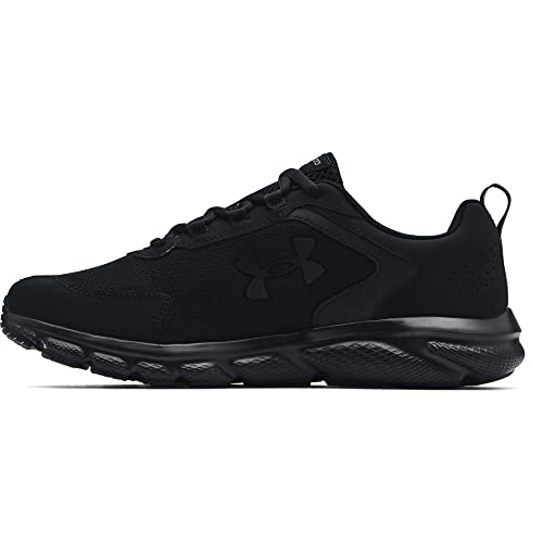Under Armour Men's Charged Assert 9 Running Shoe, Black (002)/Black, 11 X-Wide US