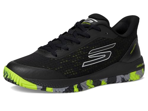 Skechers Men's Viper Court Pro Pickleball Sneaker, Black, 7.5