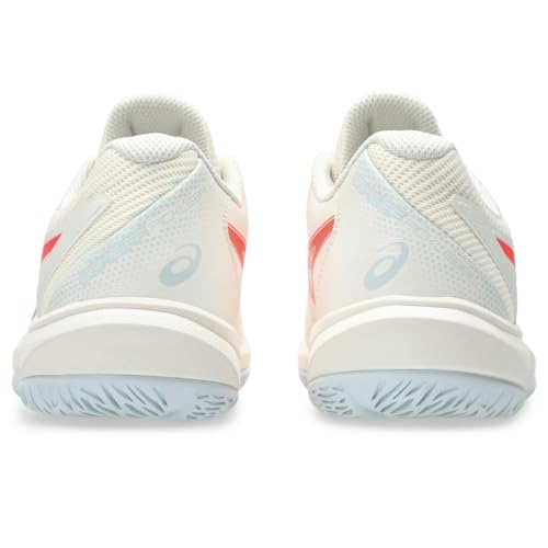 ASICS Women's Game FlyteFoam Pickleball Shoes, 8, Cream/Flash RED