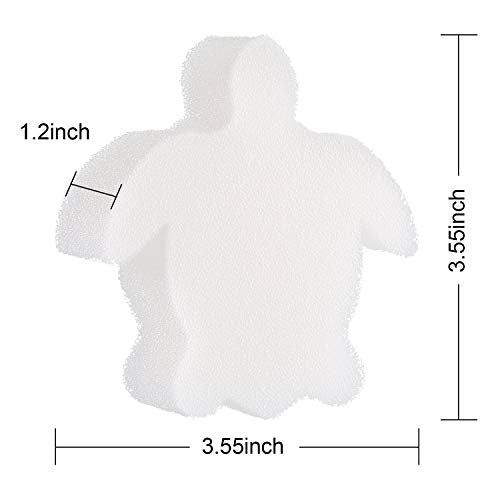 Chuangdi 24 Pieces Hot Tub Sponge, Turtle Oil Scum Absorbing Absorber for Spa and Swimming Pool (White)