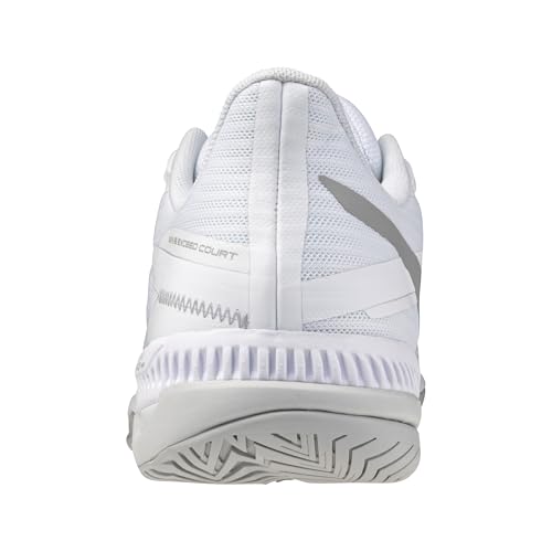 Mizuno Wave Exceed Court AC Women's Racquet Sports Shoes, White-Ultimate Grey, US Womens 10.5