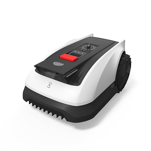 ECOVACS Goat O1000 RTK Robot Lawn Mower, Perimeter Wire Free Vision Robotic Lawnmower for 1/4 Acres Lawn, Automated Mapping, APP Control, 3D Obstacle Avoidance, Zero-Edge Cutting, 8.66 Inches