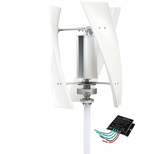 lwjunmm Vertical Wind Turbine Generator for Home 1500W 12V 24V with MPPT Low Noise,for Farm Garden for Marine,RV,Home,Windmill Generator,A-24v