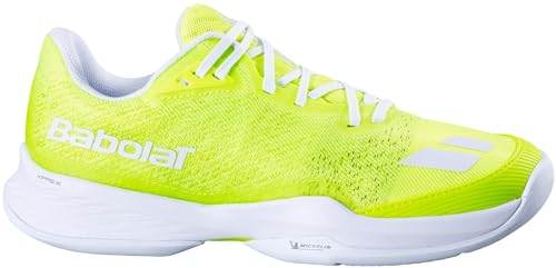 Babolat Women’s Jet Mach Pickleball Shoes, Fluo Yellow/White (US Women's Size 8)