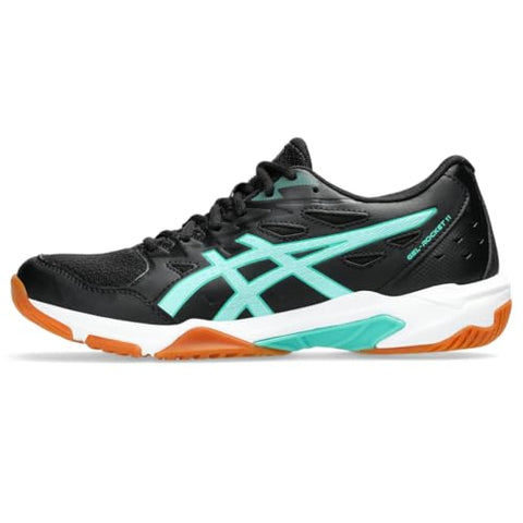 ASICS Women's Gel-Rocket 11 Volleyball Shoes, 9, Black/Illuminate Mint